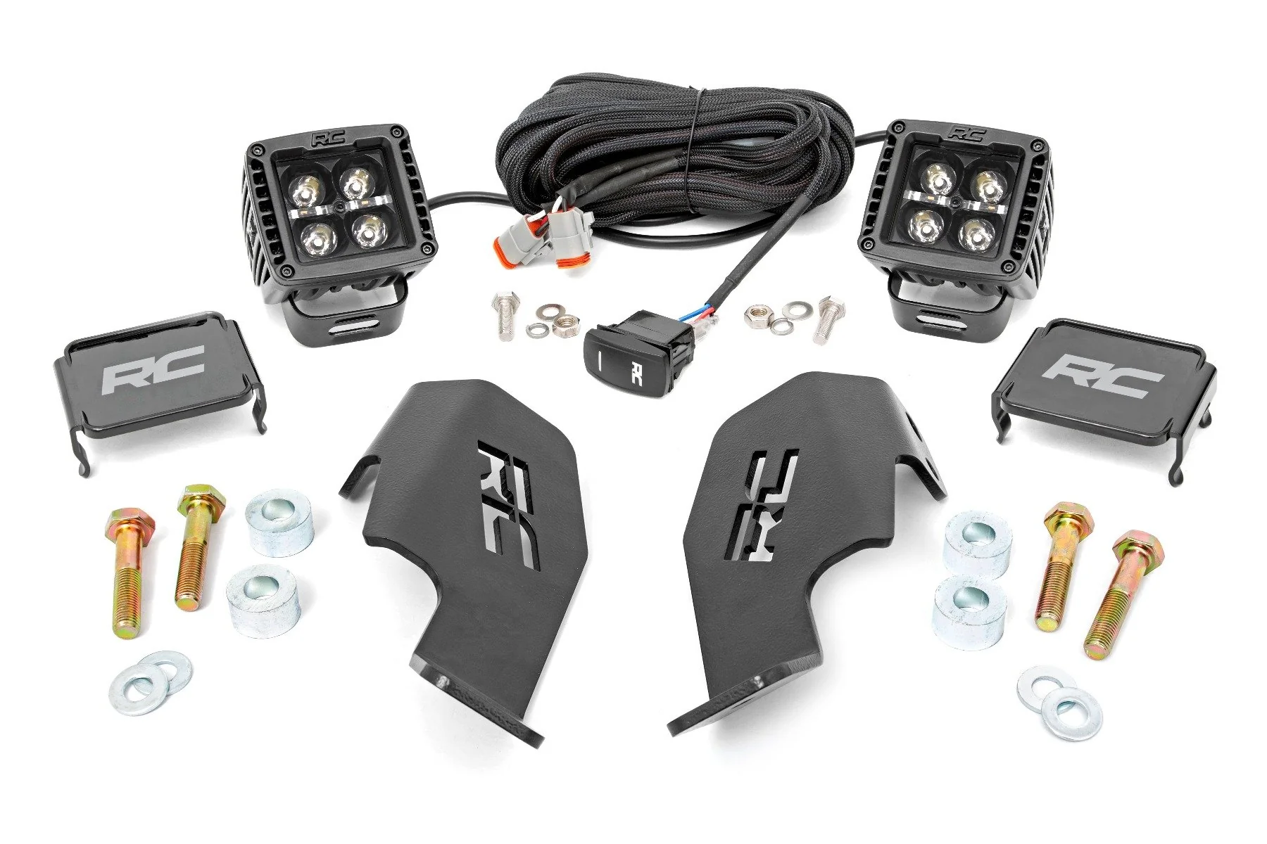 Dual LED Cube Kit 19-20 Honda Talon Black Series Cool White 92034