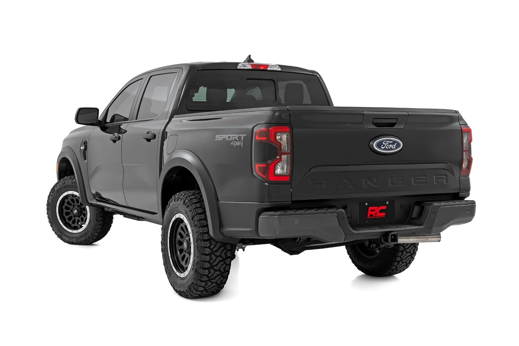 Rough Country Fender Flare Sport NE Cactus Gray for Ford Ranger 2024 S-F12401-NE - Image 3