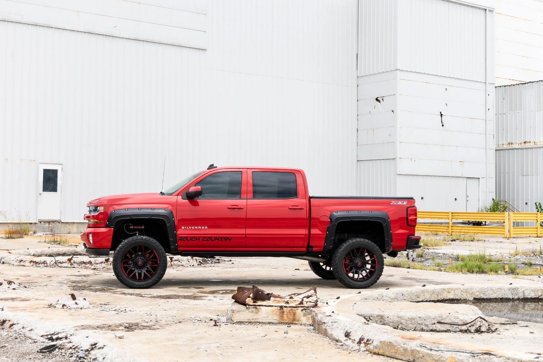 Rough Country Fender Flares Defender 5'9" Bed G1C Overcast Chevy 1500 14-18 - Image 3