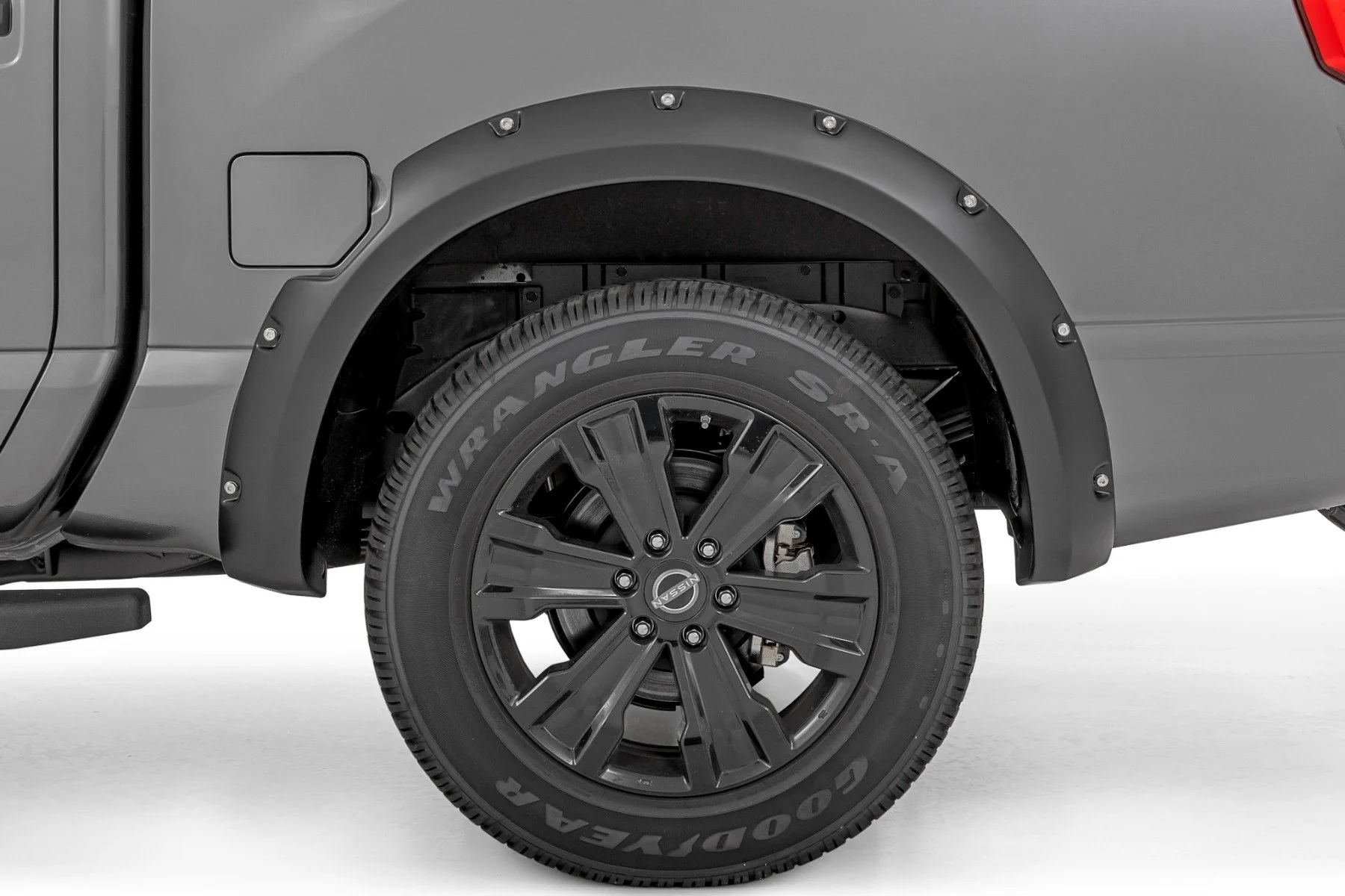 Rough Country Fender Flares for Nissan Titan Crew 17-23 KH3 Super Black NO Emble - Image 4