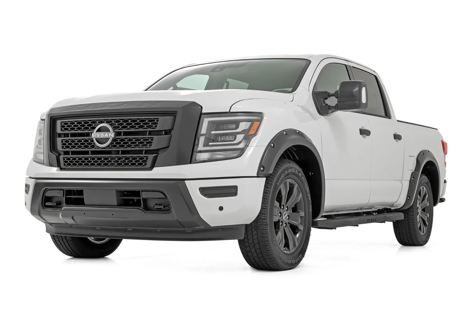 Rough Country Fender Flares for Nissan Titan Crew 17-23 KH3 Super Black NO Emble - Image 5