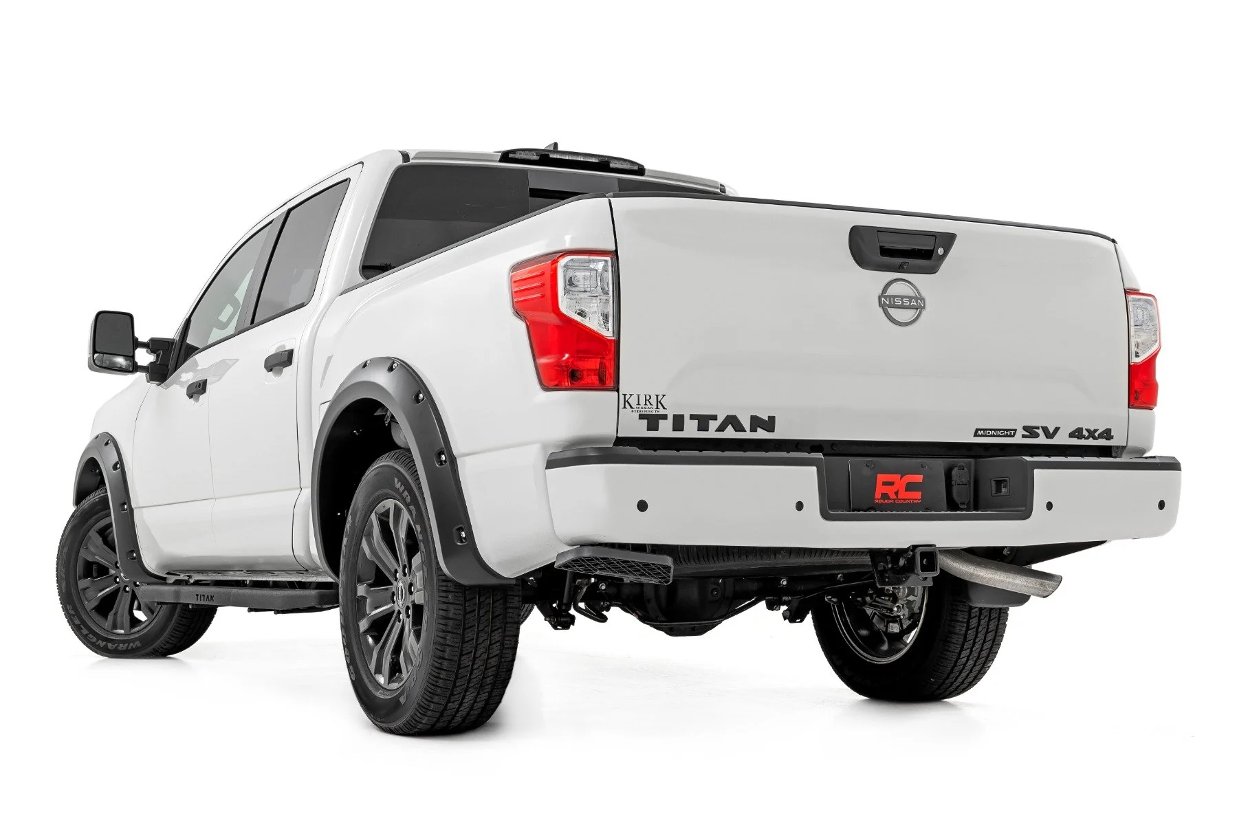 Rough Country Fender Flares for Nissan Titan Crew 17-23 KH3 Super Black NO Emble - Image 6