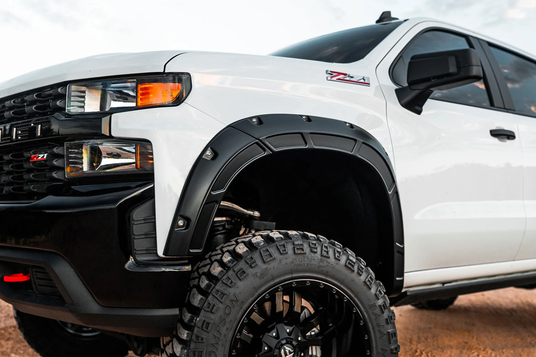 Rough Country Fender Flares G7C Red Hot Chevy Silverado 1500 19-25 - Image 5
