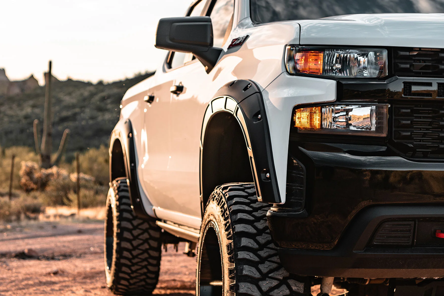 Rough Country Fender Flares GA0 Northsky Blue Chevy Silverado 1500 19-25 - Image 2