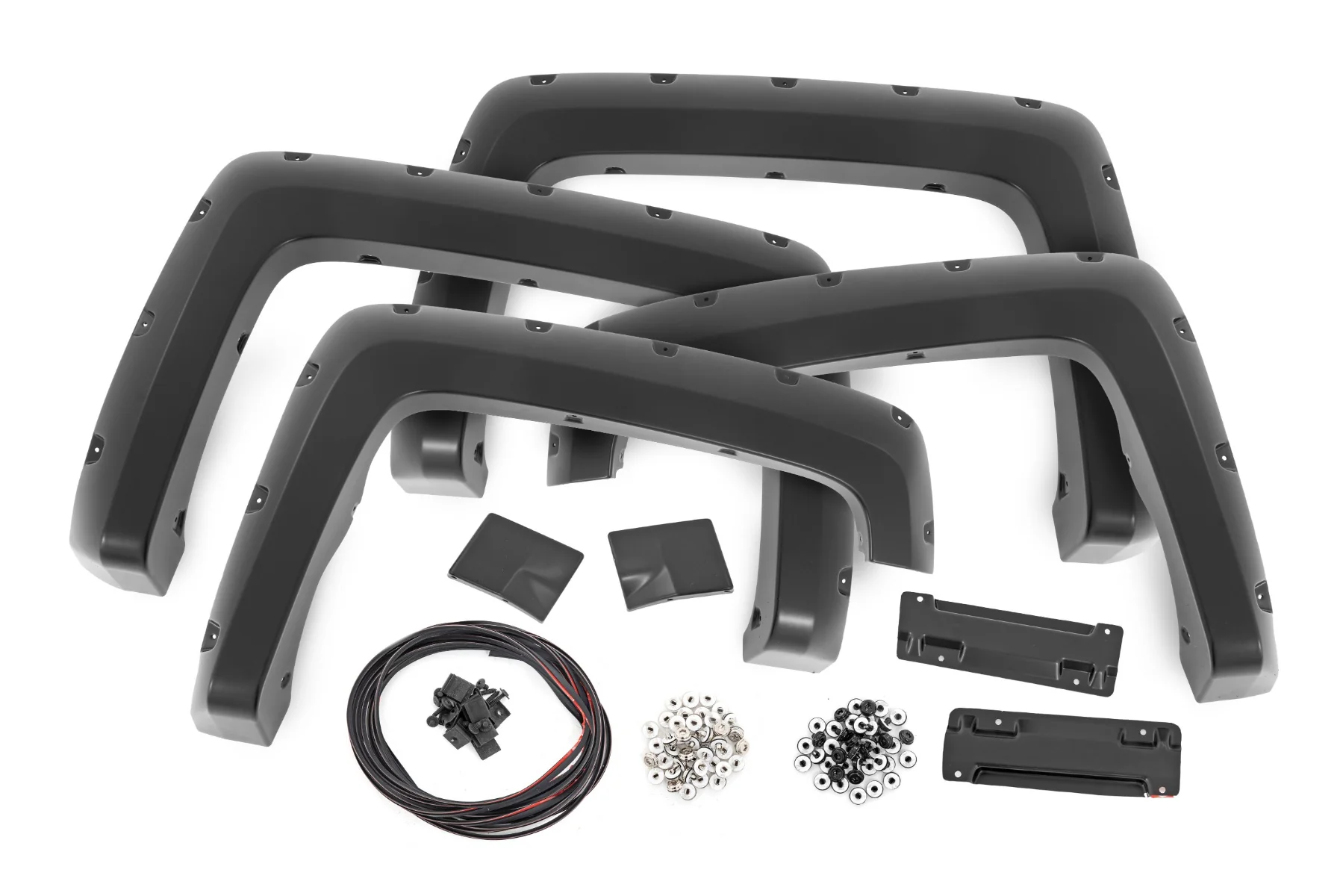 Rough Country Fender Flares GAN Silver Ice Metallic Chevy Silverado 1500 19-25 - Image 2