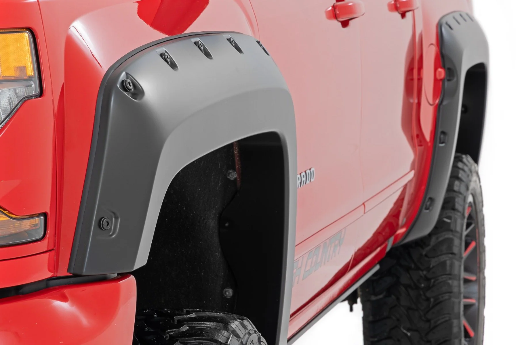 Rough Country Fender Flares GAN Silver Ice Metallic Chevy Silverado 1500 19-25 - Image 4