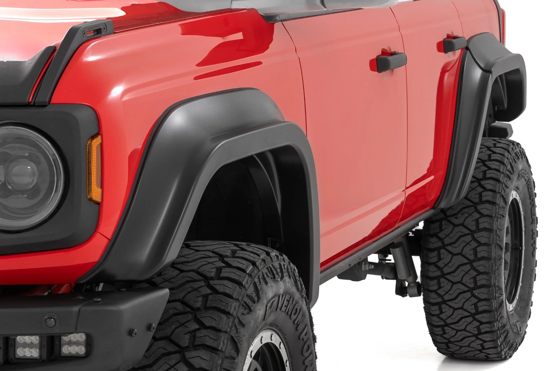 Rough Country Fender Flares | M7 Carbonized Gray | Ford Bronco 4WD (2021-2025) O-F12124-M7 - Image 2