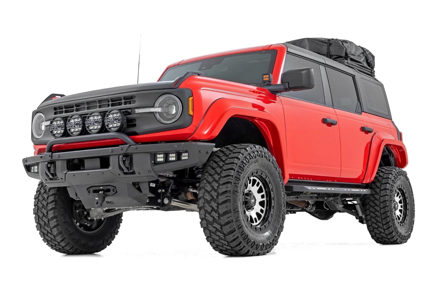 Rough Country Fender Flares | PQ Race Red | Ford Bronco 4WD (2021-2025) O-F12124-PQ - Image 2
