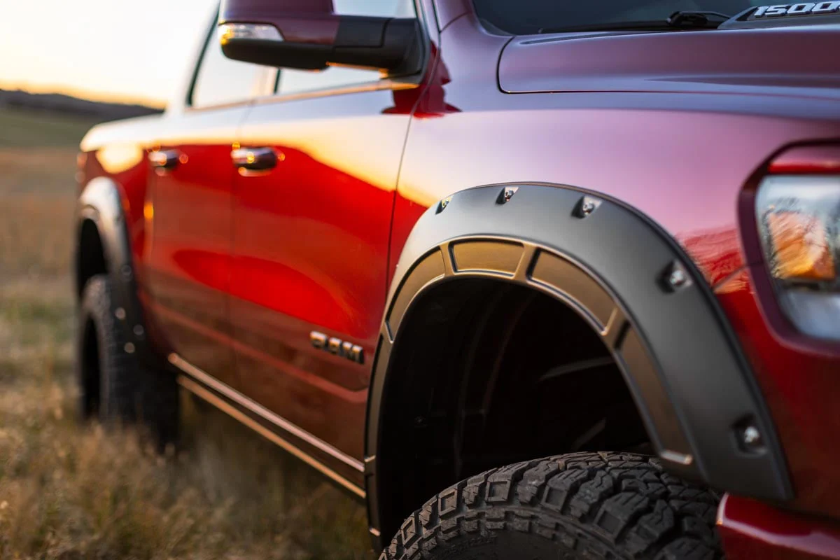 Fender Flares PRP Deep Cherry Red Crystal Ram 1500 2019-2024 A-D10914-PRP - Image 6