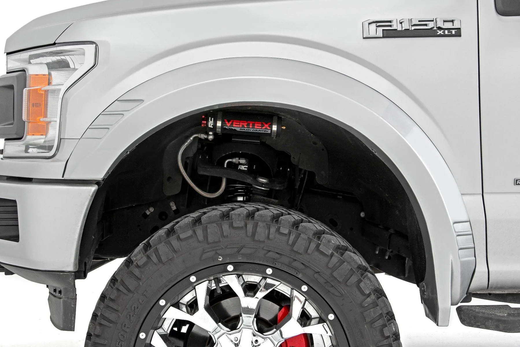 Rough Country Fender Flares SF1 D1 Stone Gray for Ford F-150 18-20 - Image 6