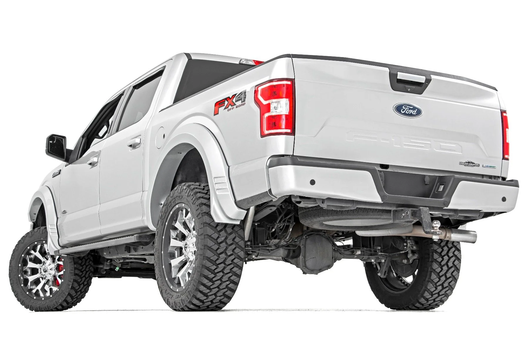 Rough Country Fender Flares SF1 PQ Race Red for Ford F-150 18-20 - Image 4