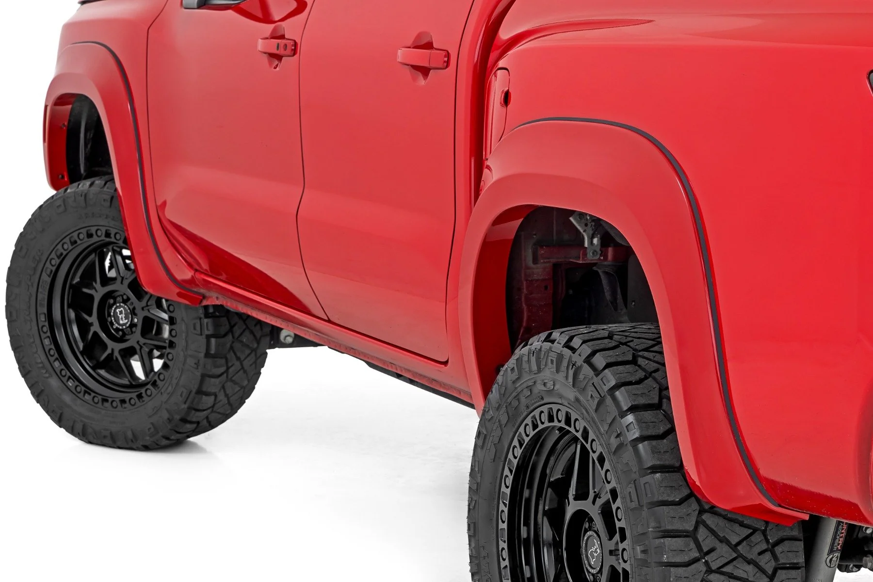 Rough Country Fender Flares Sport QAK Glacier White for Nissan Frontier 22-25