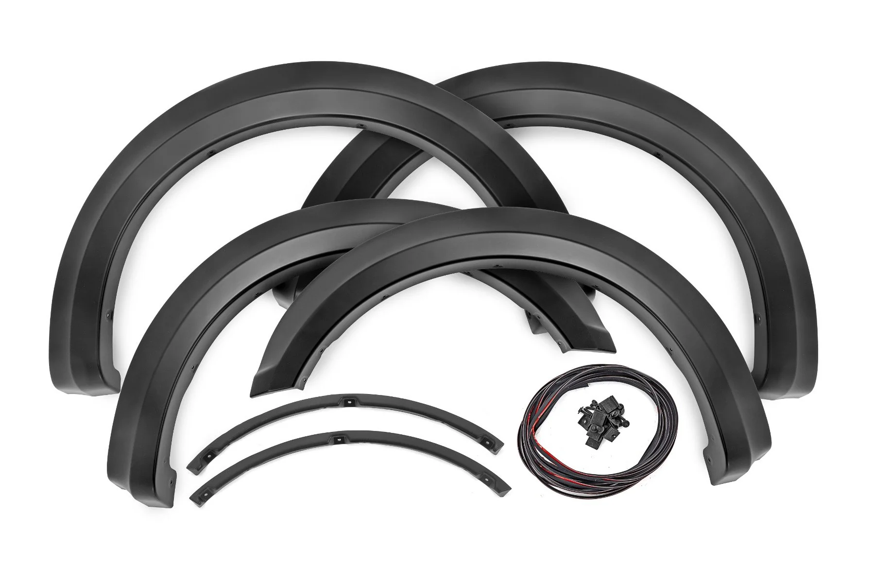 Rough Country Fender Flares Sport YZ Oxford White for Ford F-150 2018-2020
