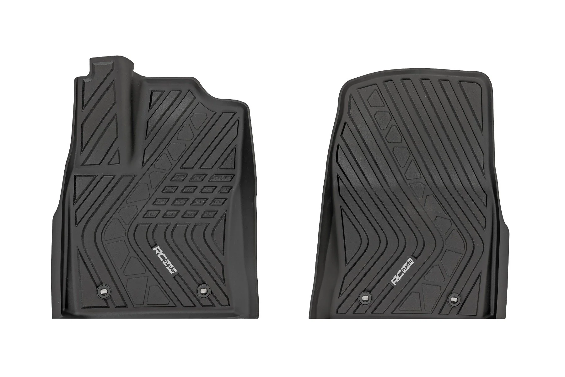 Rough Country Flex-Fit Floor Mats FR CrewMax for Toyota Tundra 22-25