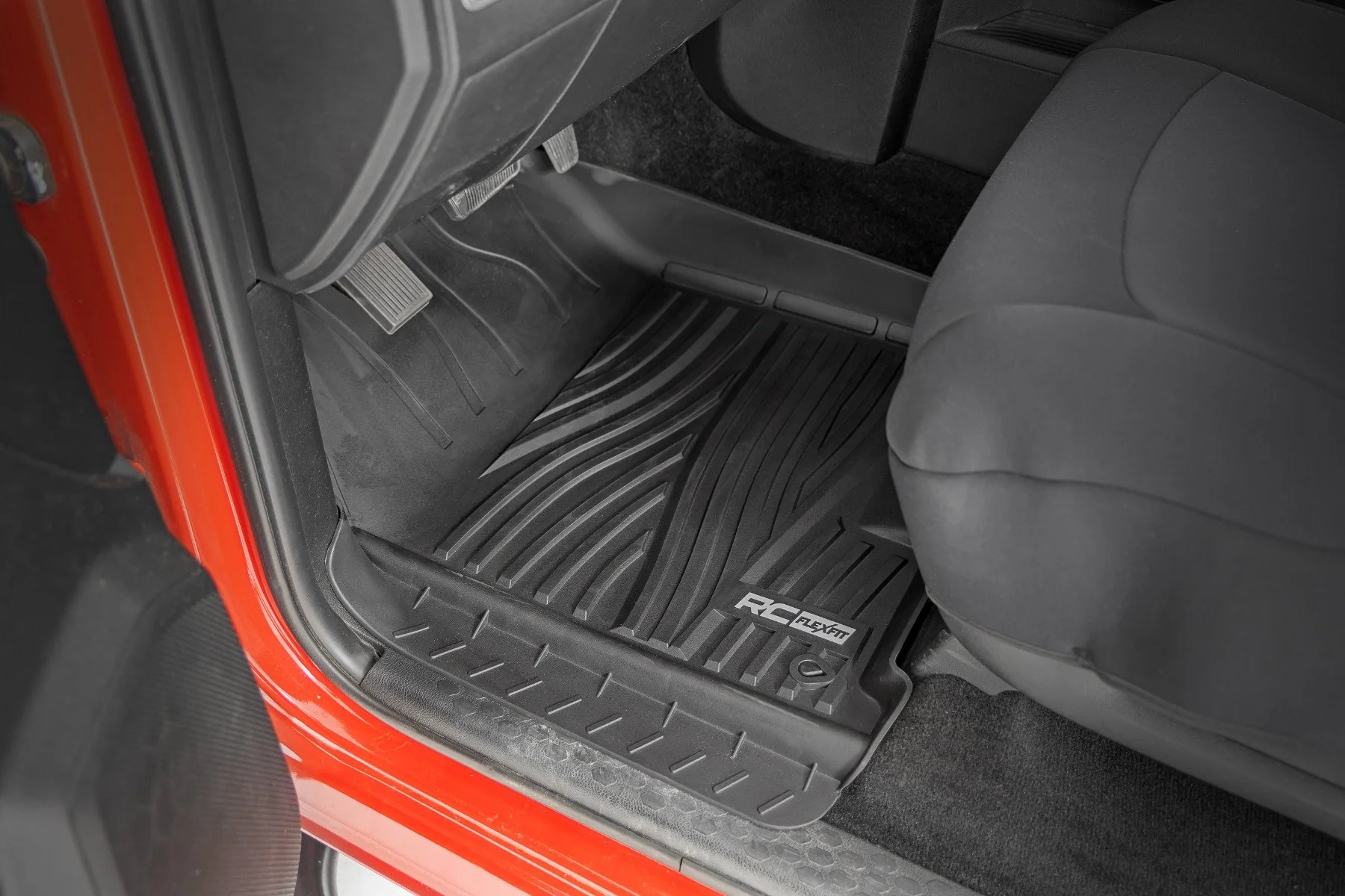 Rough Country Flex-Fit Floor Mats FR & RR Crew Cab for Ram 1500 09-18 & Classic FF-31213 - Image 2
