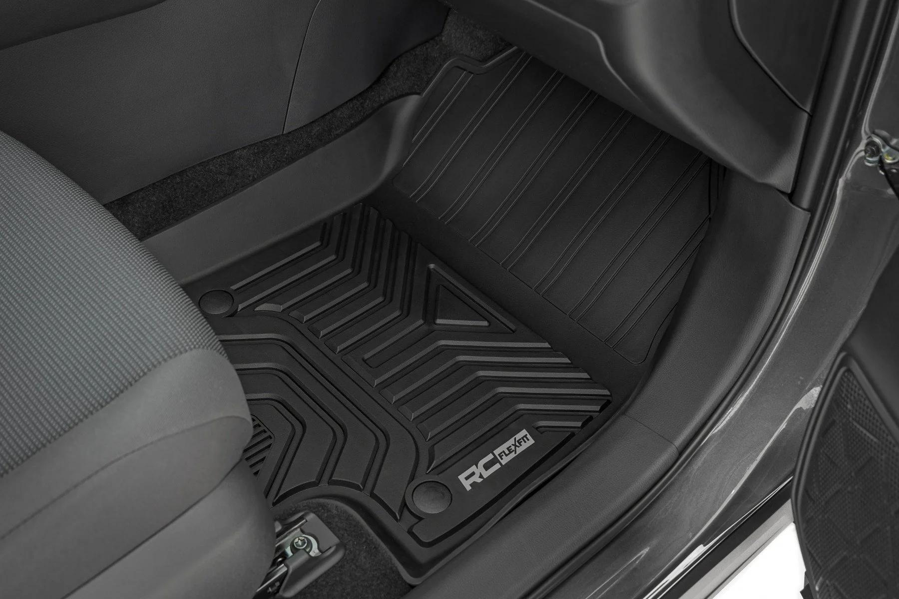 Rough Country Flex-Fit Floor Mats | Front & Rear | for Toyota RAV4 (2019-2025) FF-71602 - Image 4