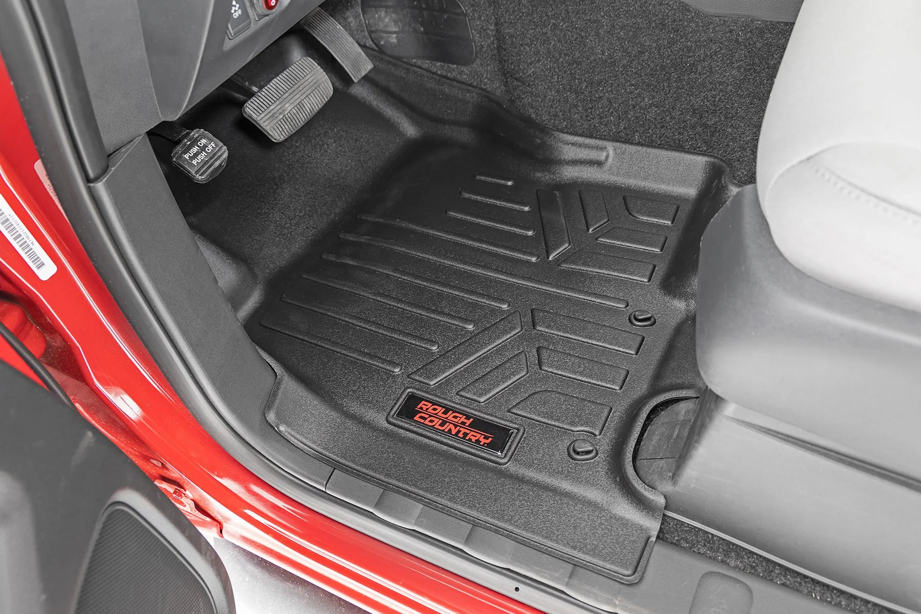 Rough Country Floor Mats FR & RR Crew Cab for Nissan Frontier 2WD/4wd 2022 M-80515 - Image 2