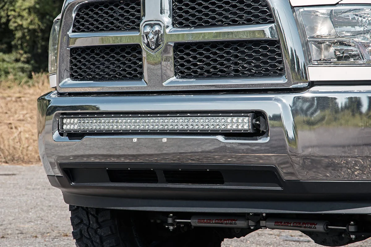 Dodge/RAM 25/3500 40" Curved LED Bar Hidden Bumper Kit Black - Image 2