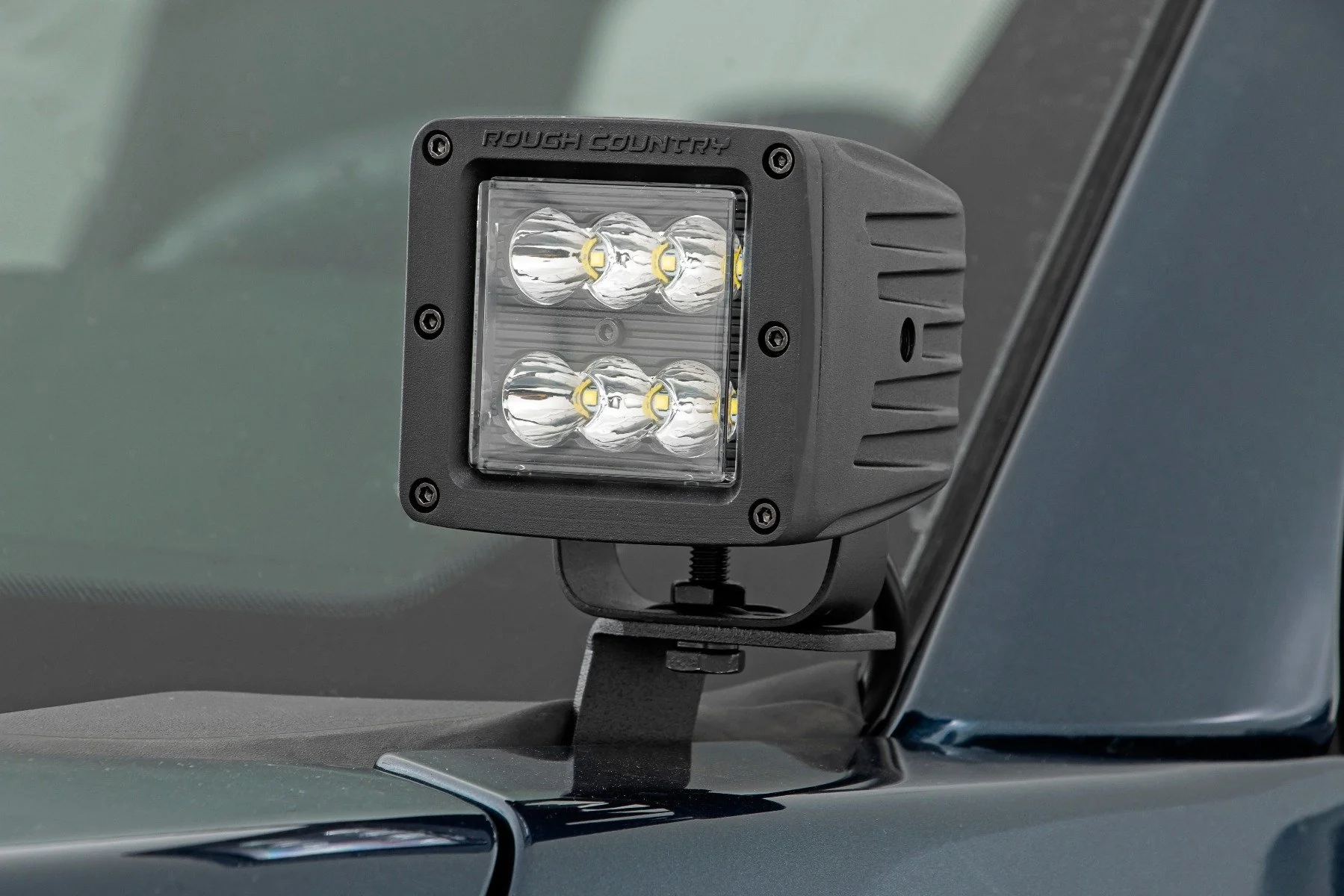 Ford 2" LED Lower Windshield Ditch Kit w/Amber DRL 15-21 F-150 71032 - Image 2