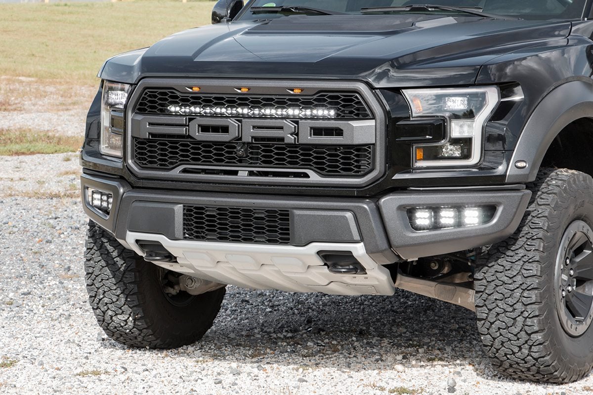 Ford 30in LED Hidden Grille Kit w/Black DRL 17-20 F-150 Raptor 70701BLDRL - Image 2