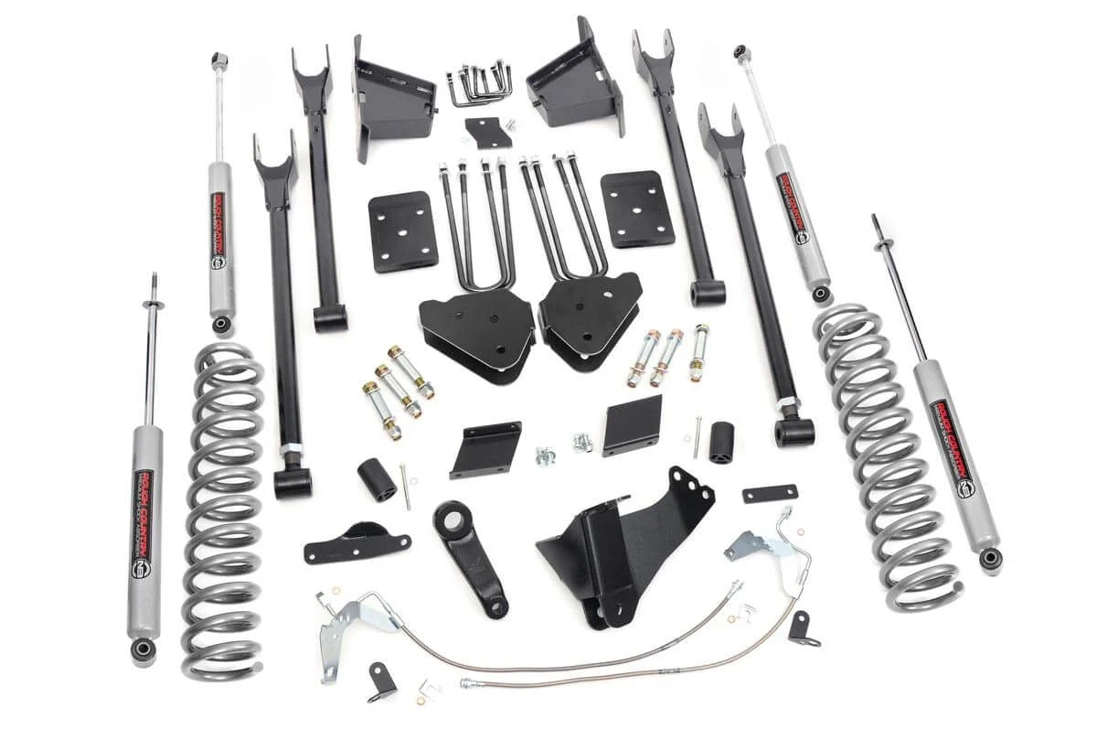 Rough Country for Ford F250 6" 4-Link Lift Kit 15-16 Diesel 4wd W/ Factory Over 589.20 - Image 3