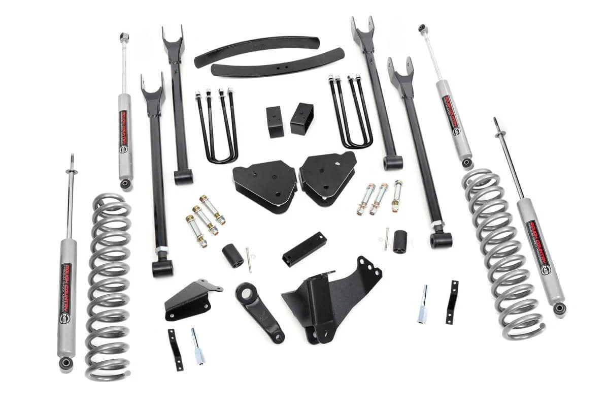 Rough Country for Ford F250 F350 6" 4-Link Lift Kit 05-07 4wd Diesel W/O overld 579.20