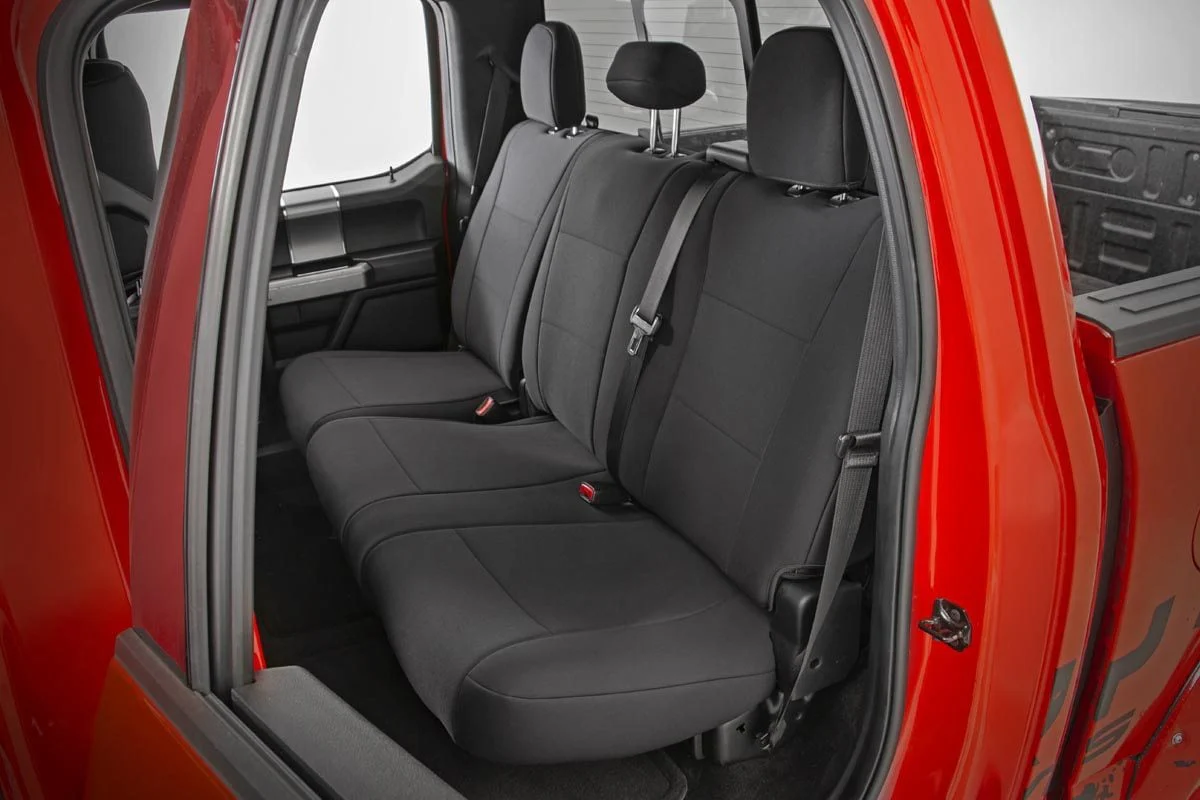 Ford Neoprene Rear Seat Cover Black 15-20 F-150 XL, XLT 91017 - Image 2