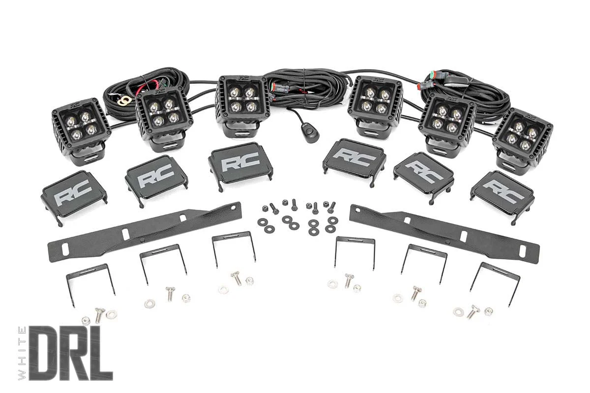 Ford Triple LED Fog Light Kit BLK Ser 17-19 F-150 Raptor 70700DRL - Image 2