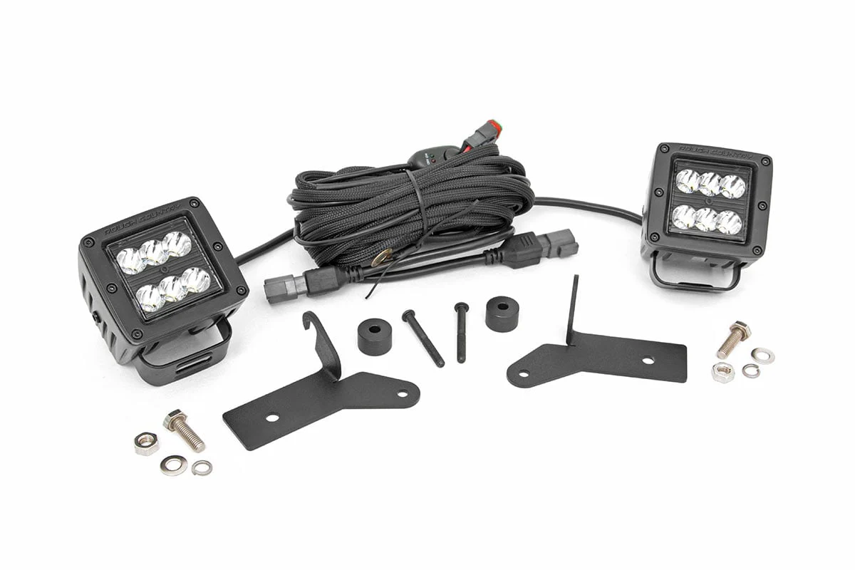 2" LED Kit Jeep 18-23Wrangler JL 20-23 Gladiator JT Blk-Series 70052