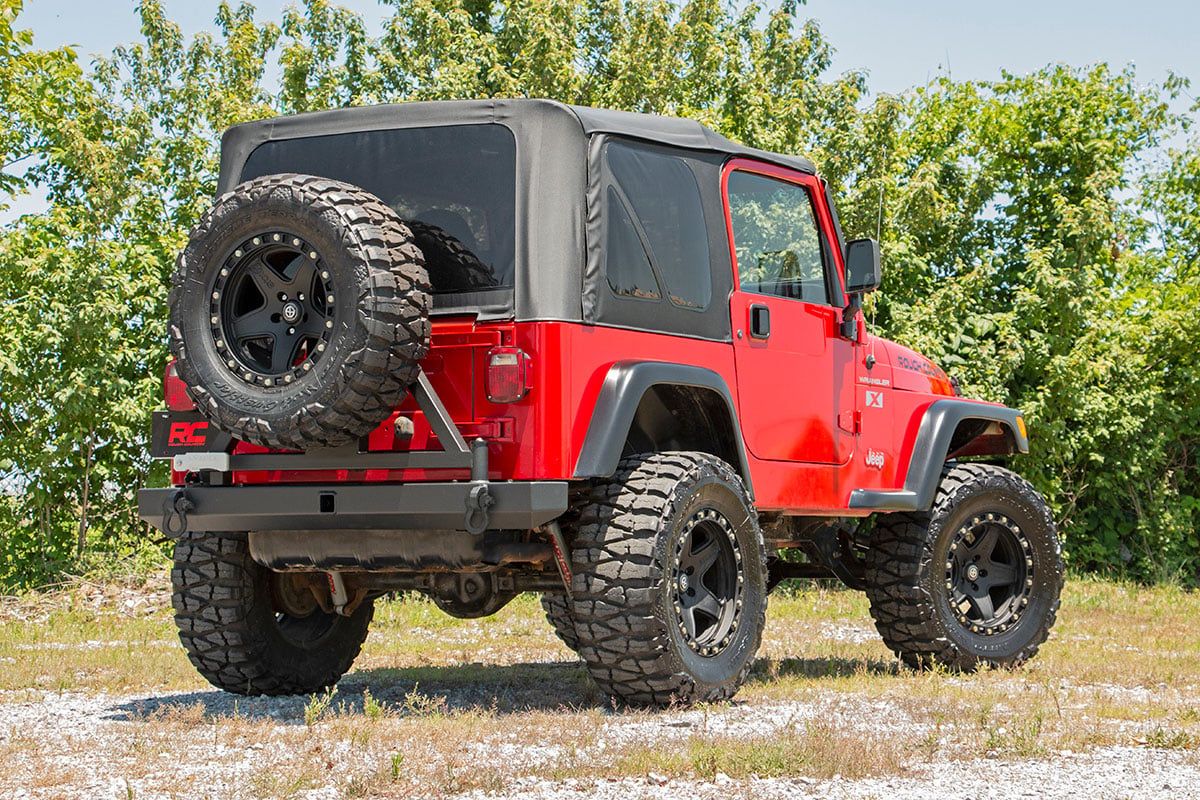 Jeep Classic Rear Bumper w/Tire Carrier 87-06 Wrangler YJ/TJ 10592A - Image 4