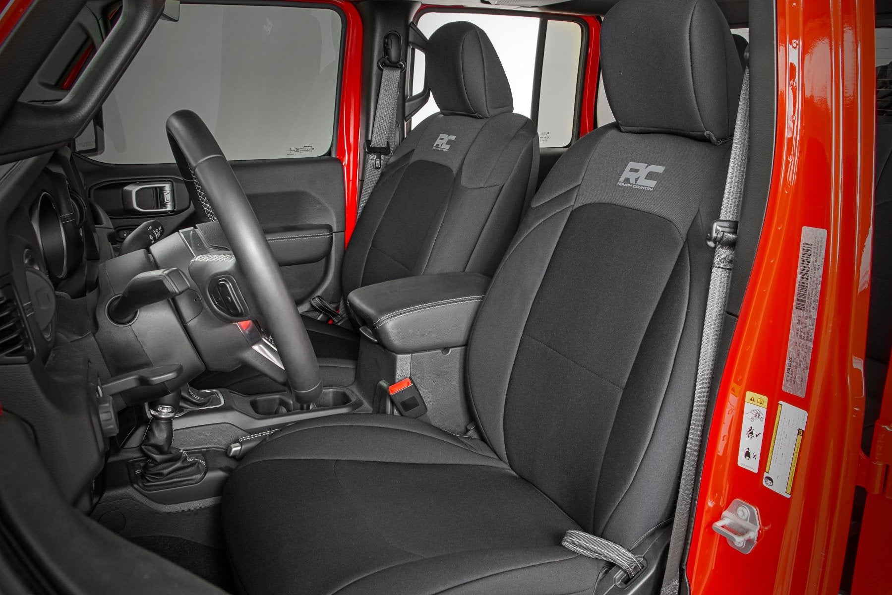 Jeep Gladiator JT Neoprene Seat Cover Set w/Rear Cup Holder 91038 - Image 2