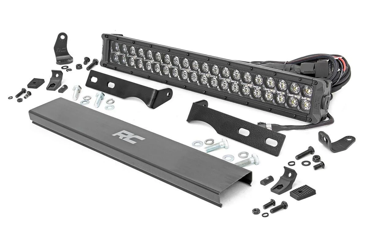 Jeep Grand Cherokee 20" LED Bumper Kit Black w/Amber DRL 11-20 - Image 2
