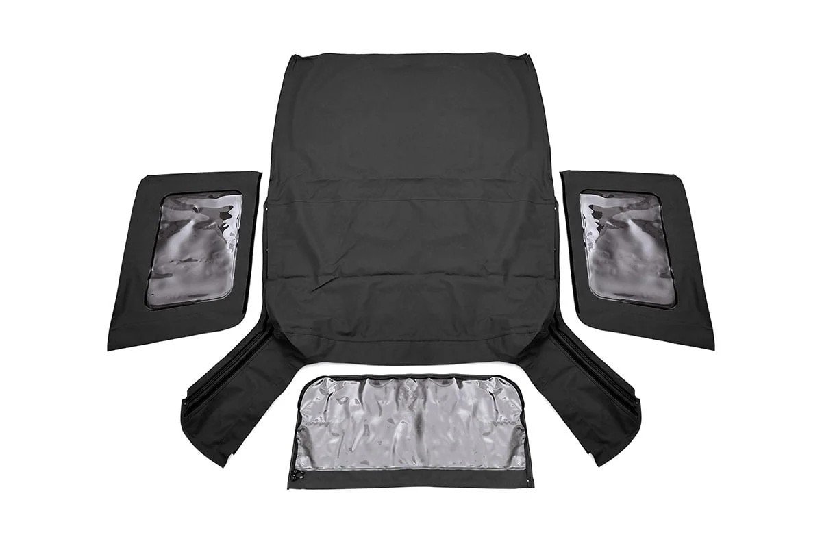 Jeep Replacement Soft Top Black 07-09 JK Wrangler 2 Door RC85240.35