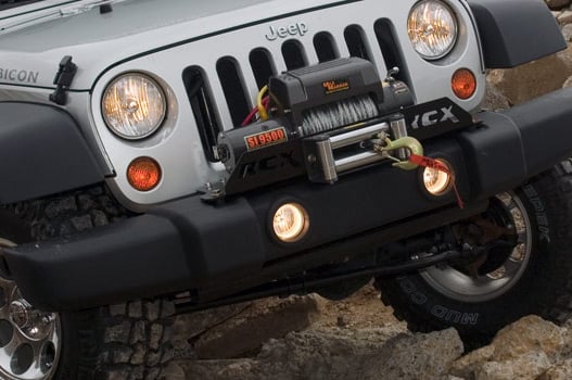 Jeep Winch Mounting Plate Factory Bumper 07-18 JK Wrangler - Image 2