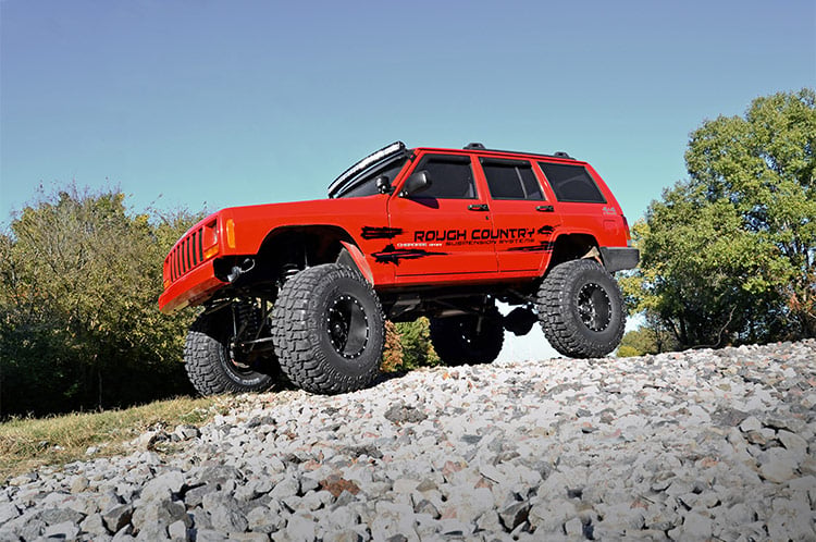 Jeep XJ Cherokee 50" Single Row Black Curved LED Light Bar Kit 70075 - Image 4