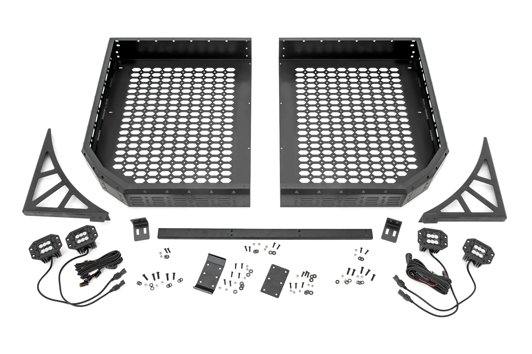 Polaris Rear Cargo Rack w/ Cube Lights 19-20 Ranger 1000XP 93057