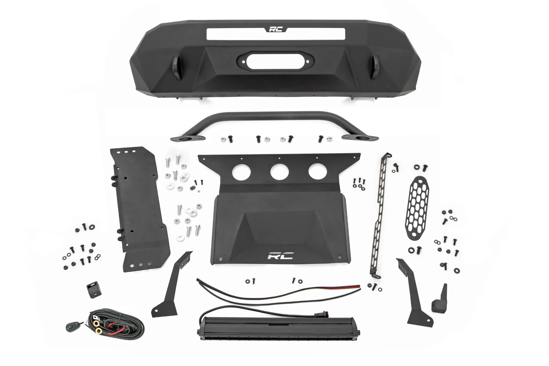 Front Bumper Hybrid 20" Blk DRL LED Toyota Tacoma 4WD 16-23 10724 - Image 4