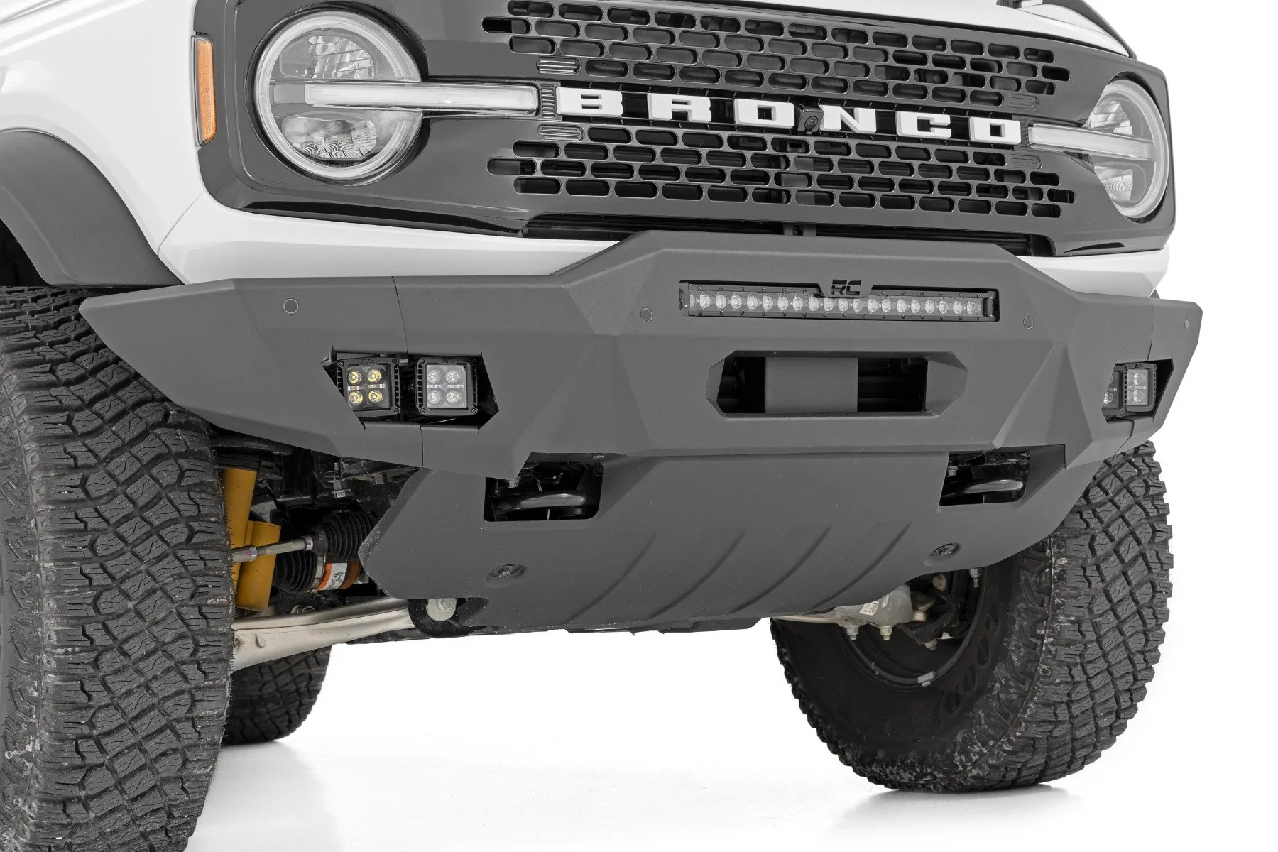 Front Bumper Modular Full Wings Flood Fog Ford Bronco 21-22 51076 - Image 5