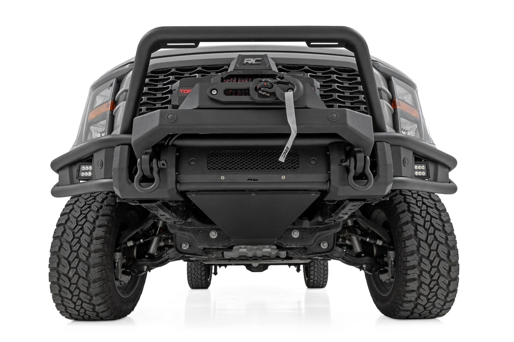 Rough Country Front Bumper | Tubular | Winch Mount | for Ford F-150 2021-2023 51216W - Image 3