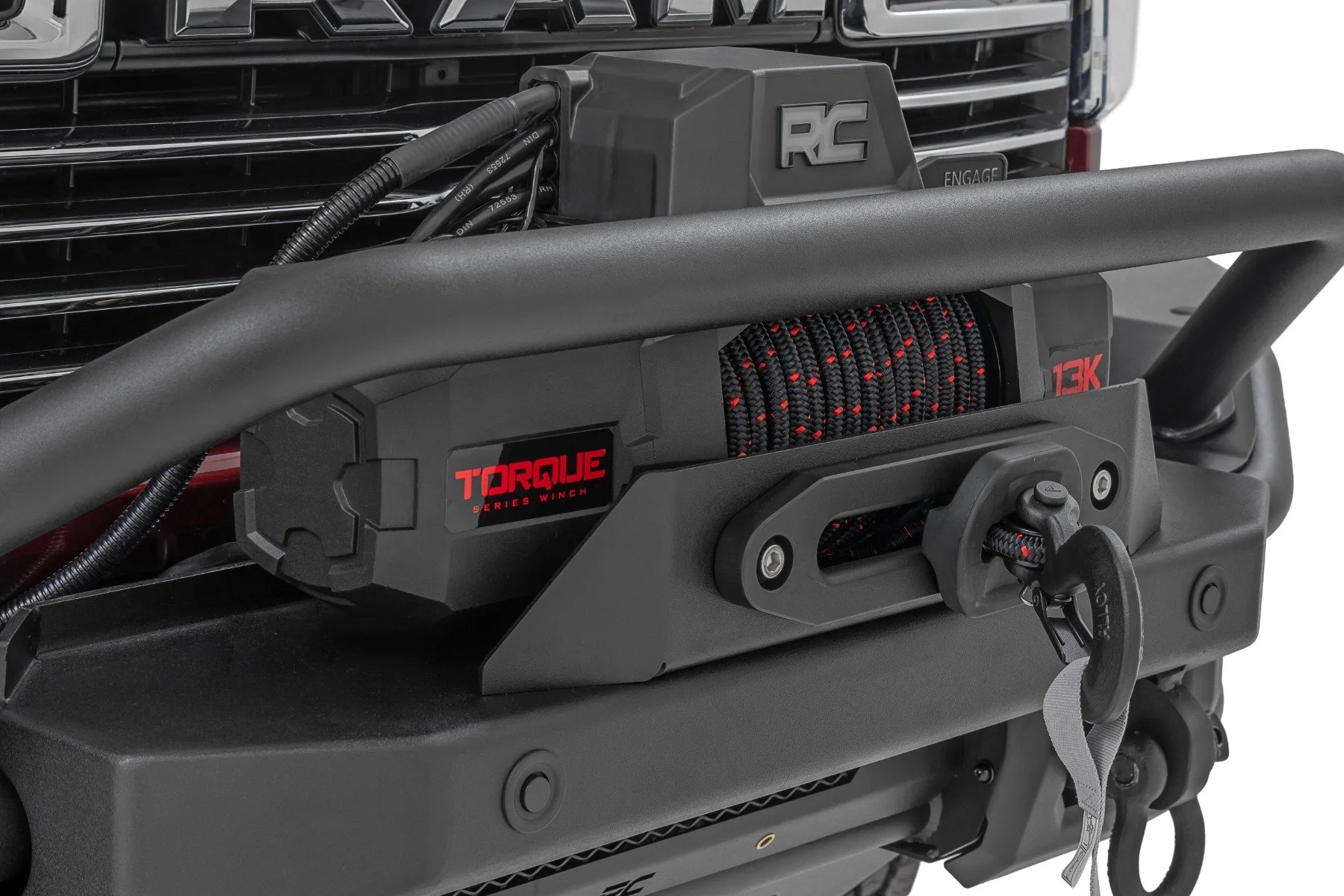 Rough Country Front Bumper | Tubular |Winch Mount | for Ram 2500/3500 2WD/4WD (2019-2026) 51212W - Image 4