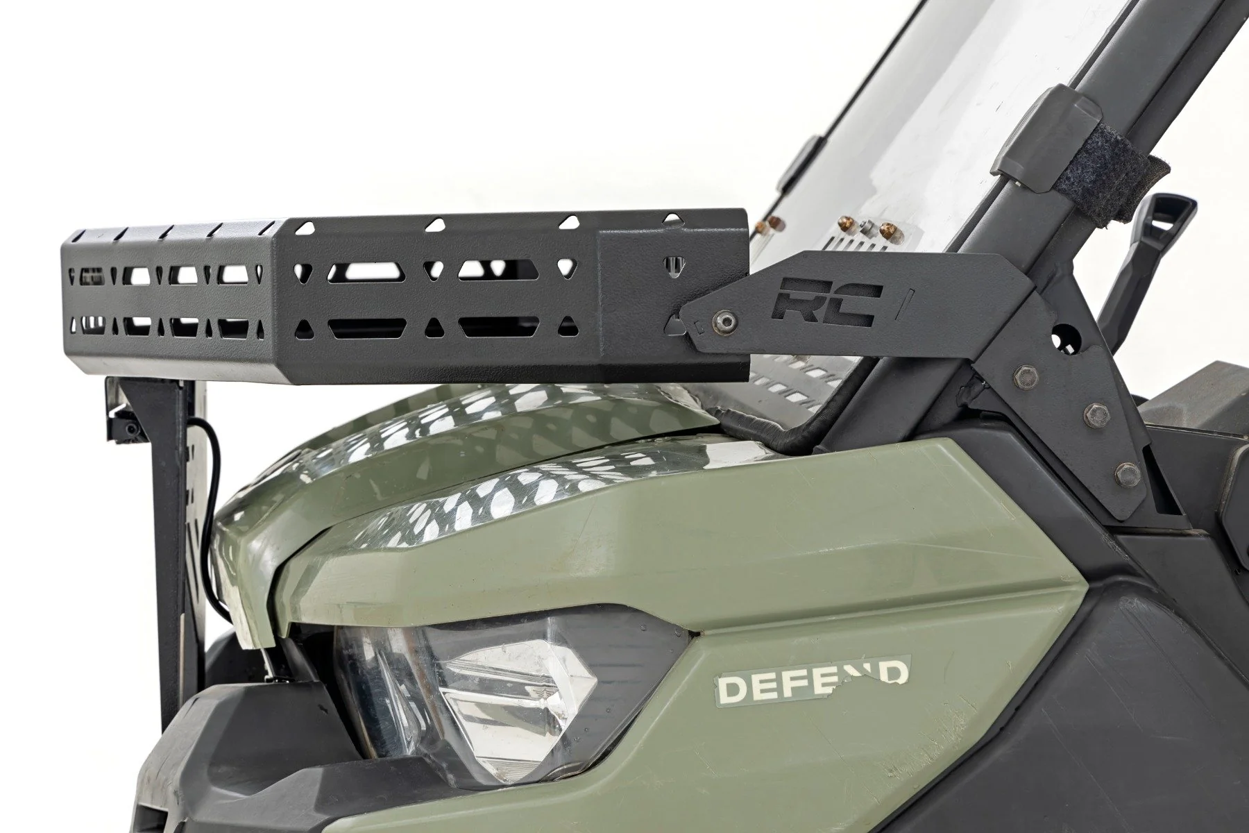 Front Cargo Rack Black LED 6" Light Can-Am Defender 97074 - Image 3