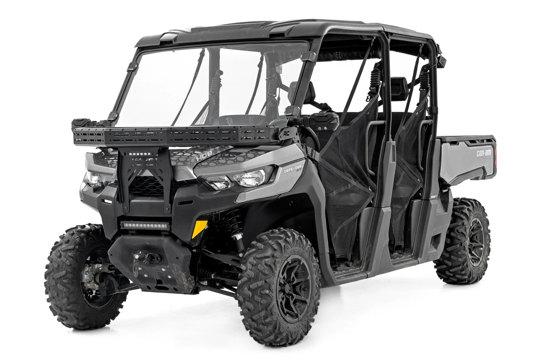 Front Cargo Rack Black LED 6" Light Can-Am Defender 97074 - Image 6