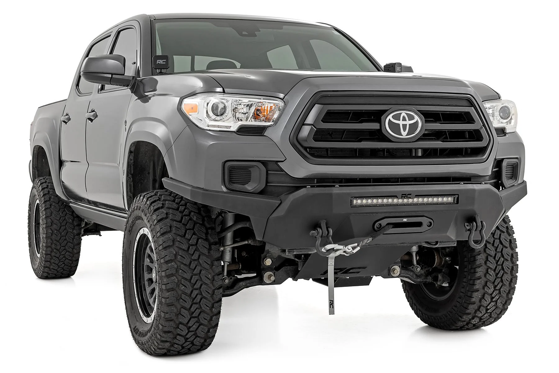 Front Hybrid Bumper 20" Blk LED Toyota Tacoma 4WD 16-23 10722 - Image 4
