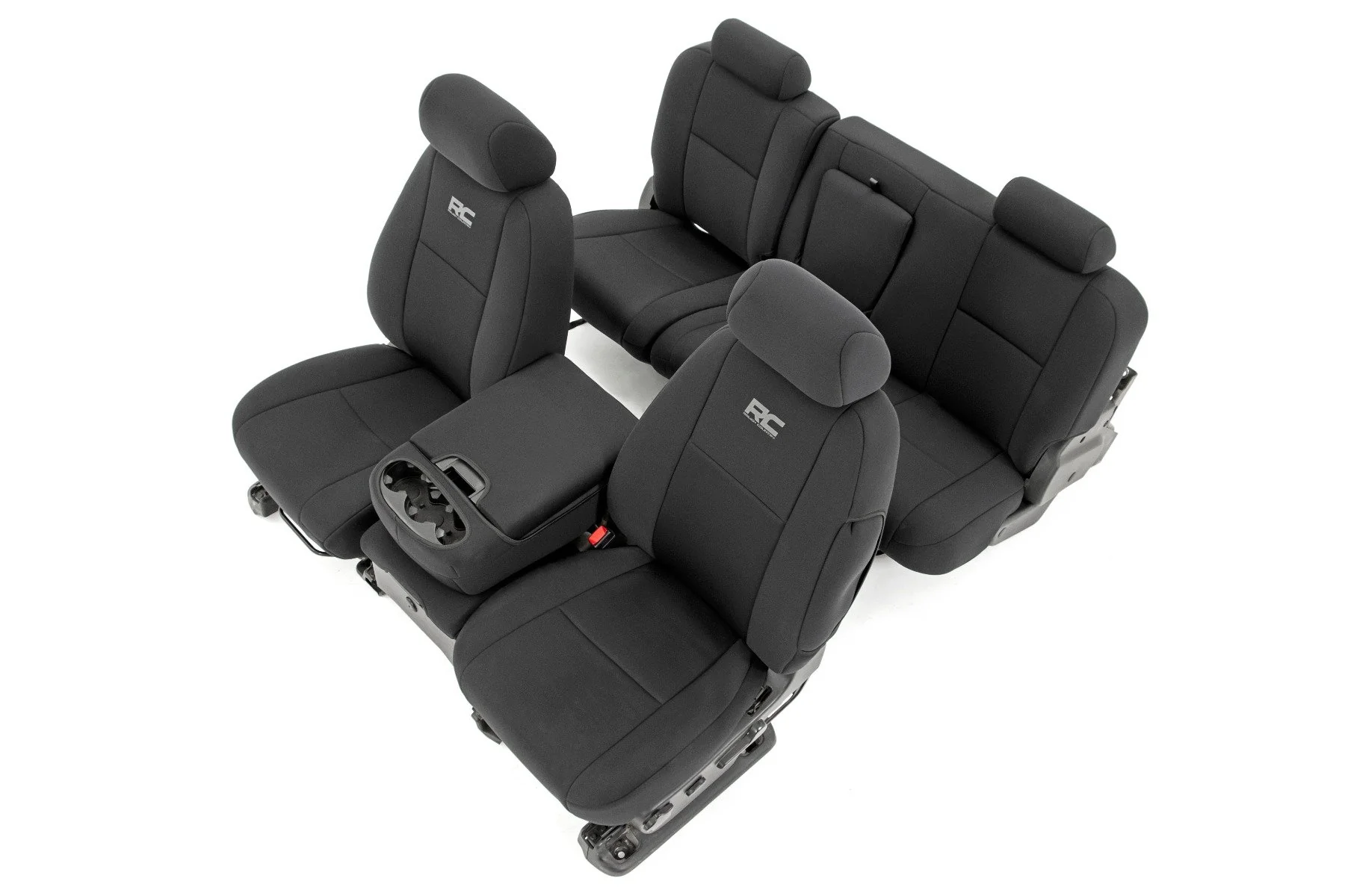 GM Neoprene Front and Rear Seat Covers Blk 07-13 1500 11-13 2500 91033