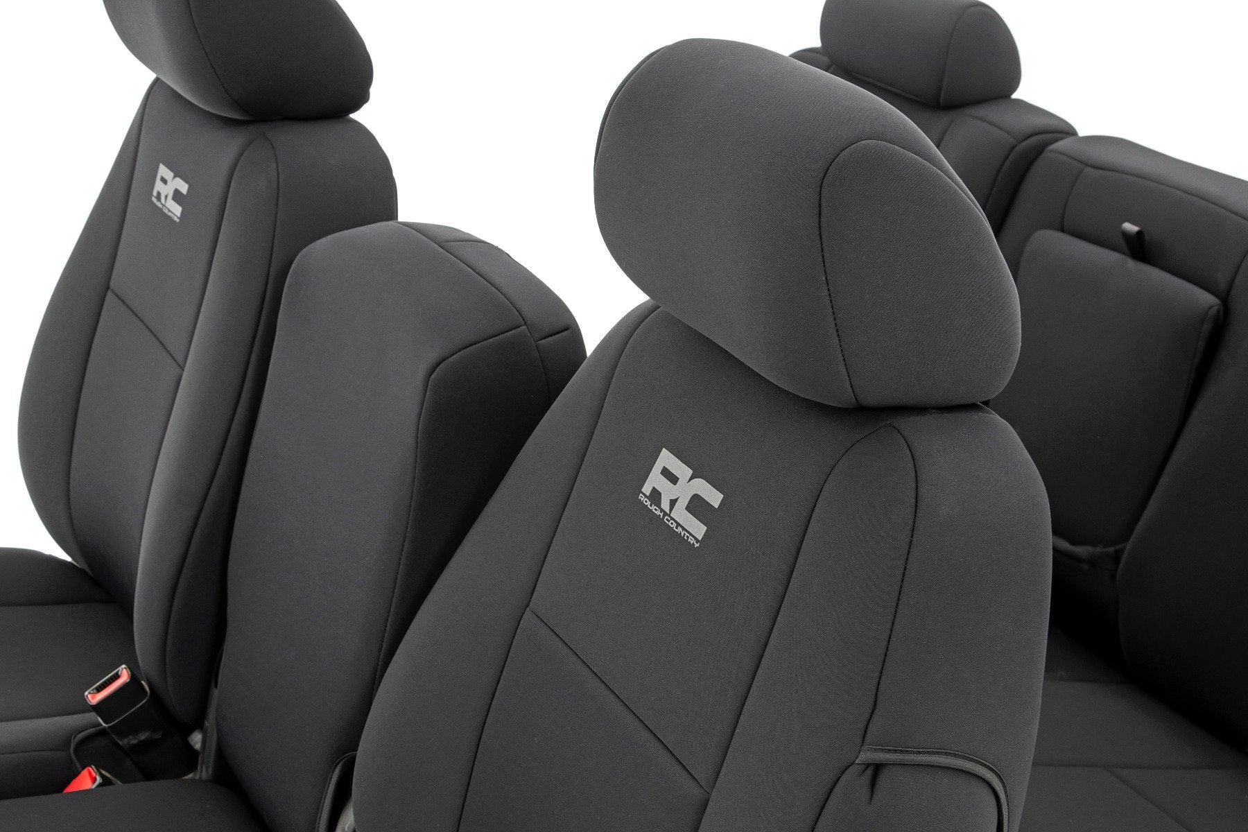 GM Neoprene Front and Rear Seat Covers Blk 07-13 1500 11-13 2500 91033 - Image 2