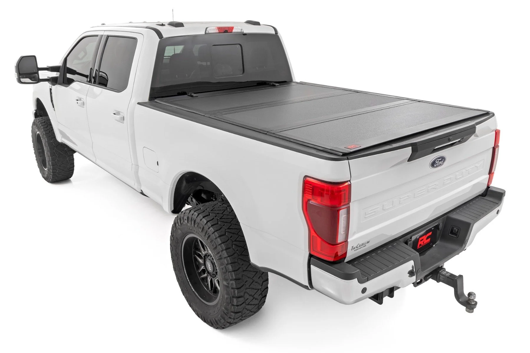 Hard Tri-Fold Flip Up Bed Cover 6'10" Bed Ford SuperDuty 17-23 49220651 - Image 3