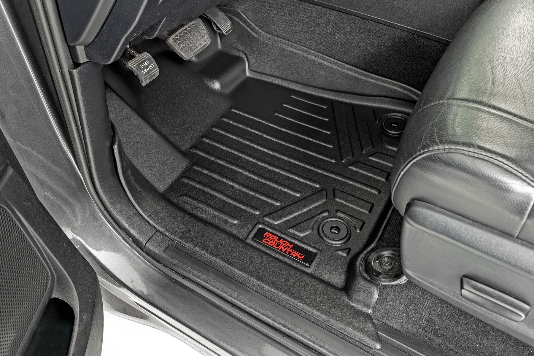 Rough Country Heavy Duty Floor Mats for Toyota Tundra14-21 [Frt/Rr Crew Max] - Image 3
