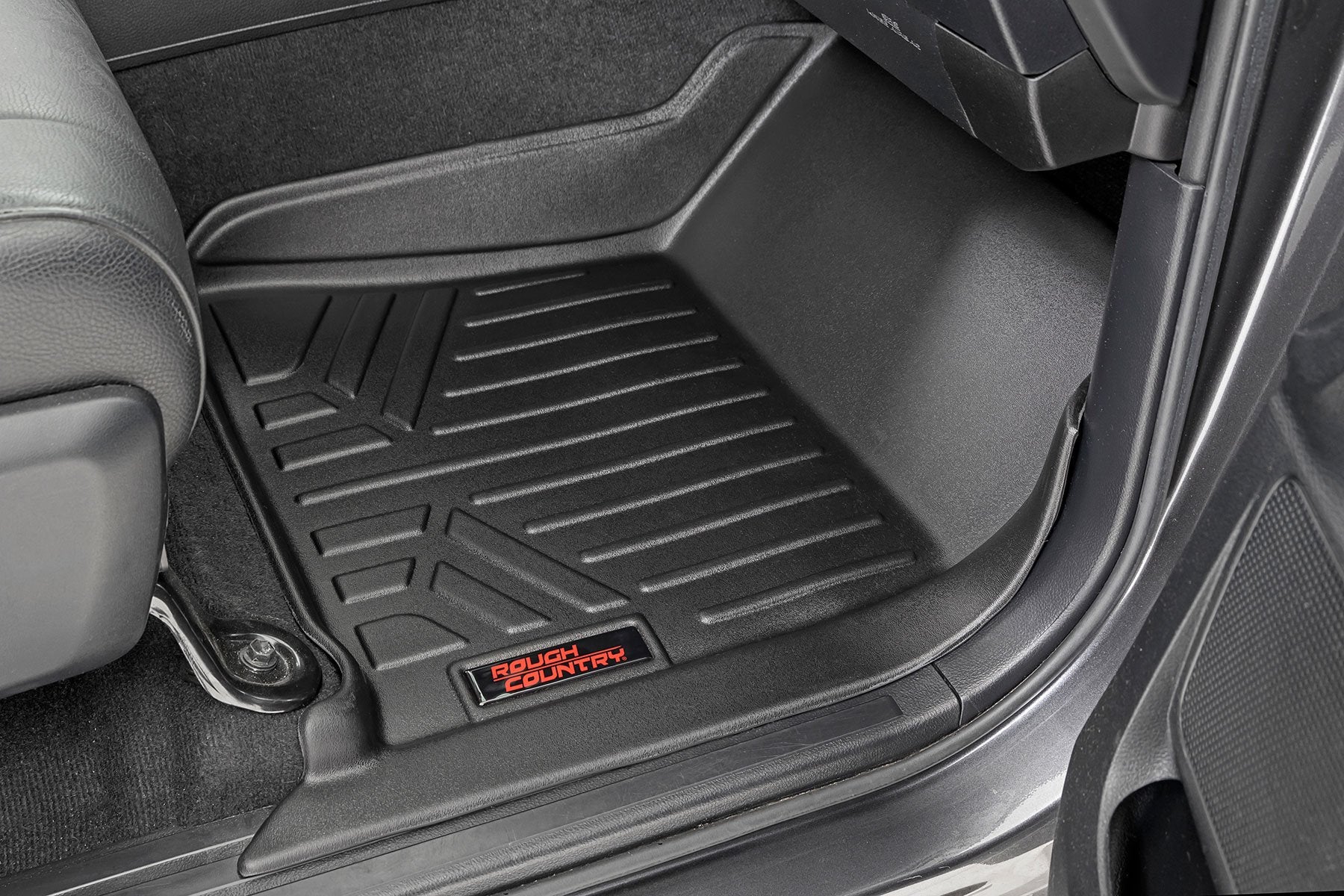 Rough Country Heavy Duty Floor Mats for Toyota Tundra14-21 [Frt/Rr Crew Max] - Image 4