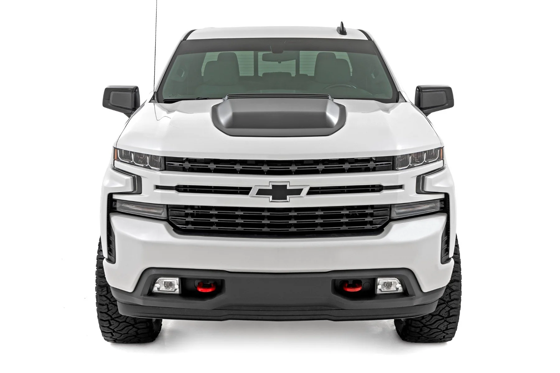 Hood Scoop G9K Satin Steel 19-24 Silverado 1500 HS10010-G9K - Image 2