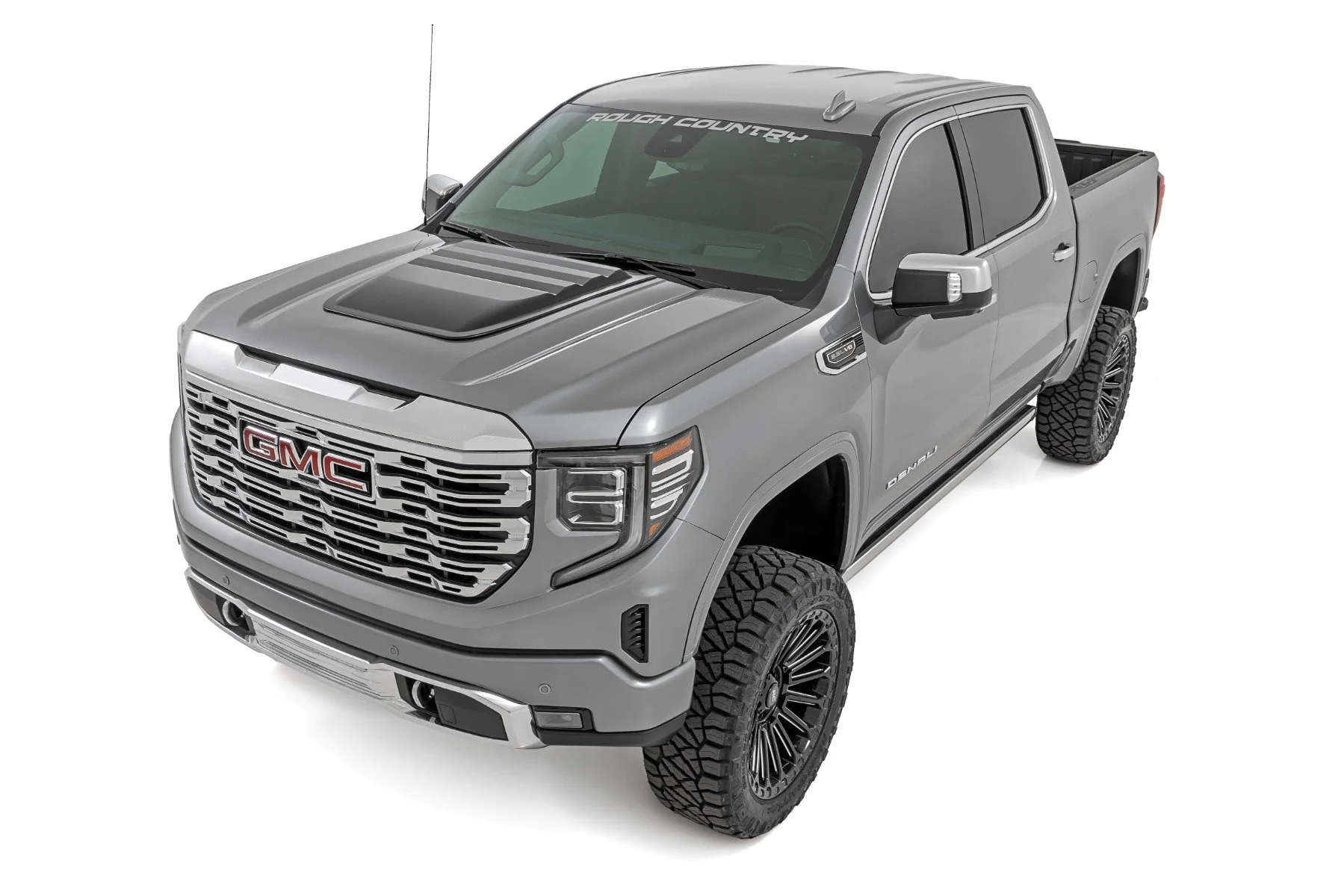 Hood Scoop G9K Satin Steel GMC Sierra 1500 19-24 HS40010-G9K - Image 3
